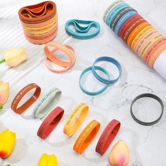 Your choice of 1 Affirmation Silicone Bracelet - Picture 4 of 6